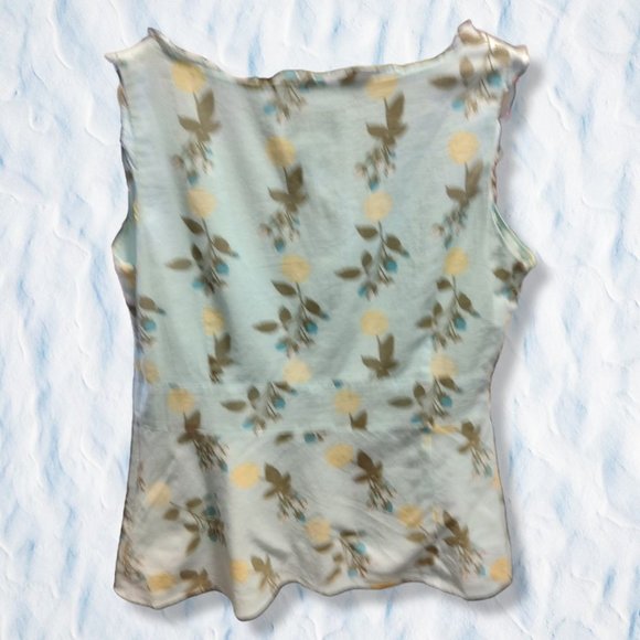 Ann Taylor LOFT lt. blue sleeveless summer top, sz 2 VGUC - Picture 2 of 5